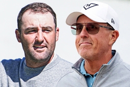 Scottie Schefler and Phil Mickelson