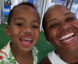 Taylor Townsend and son